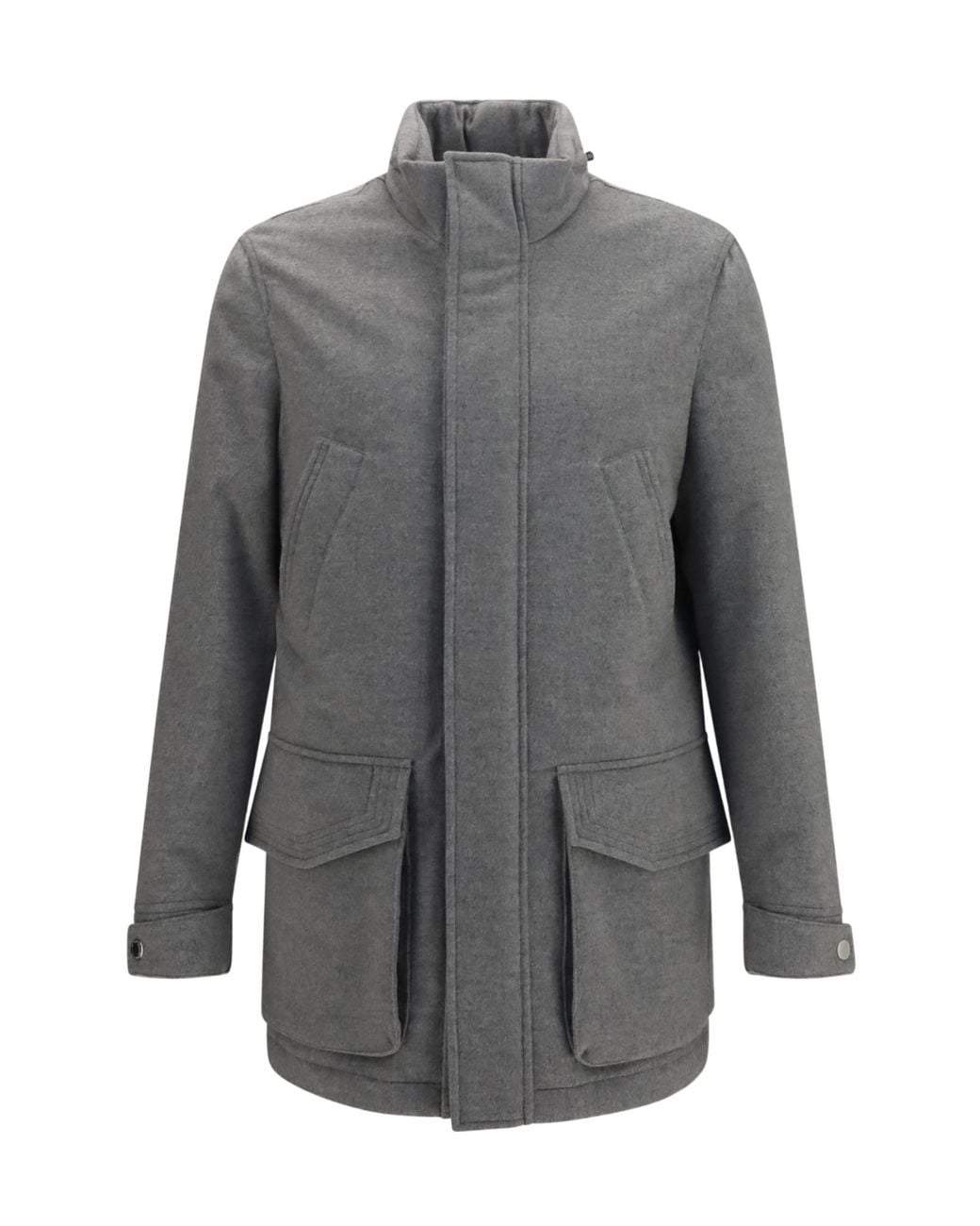 Brunello Cucinelli Gray Cashmere Jacket for men