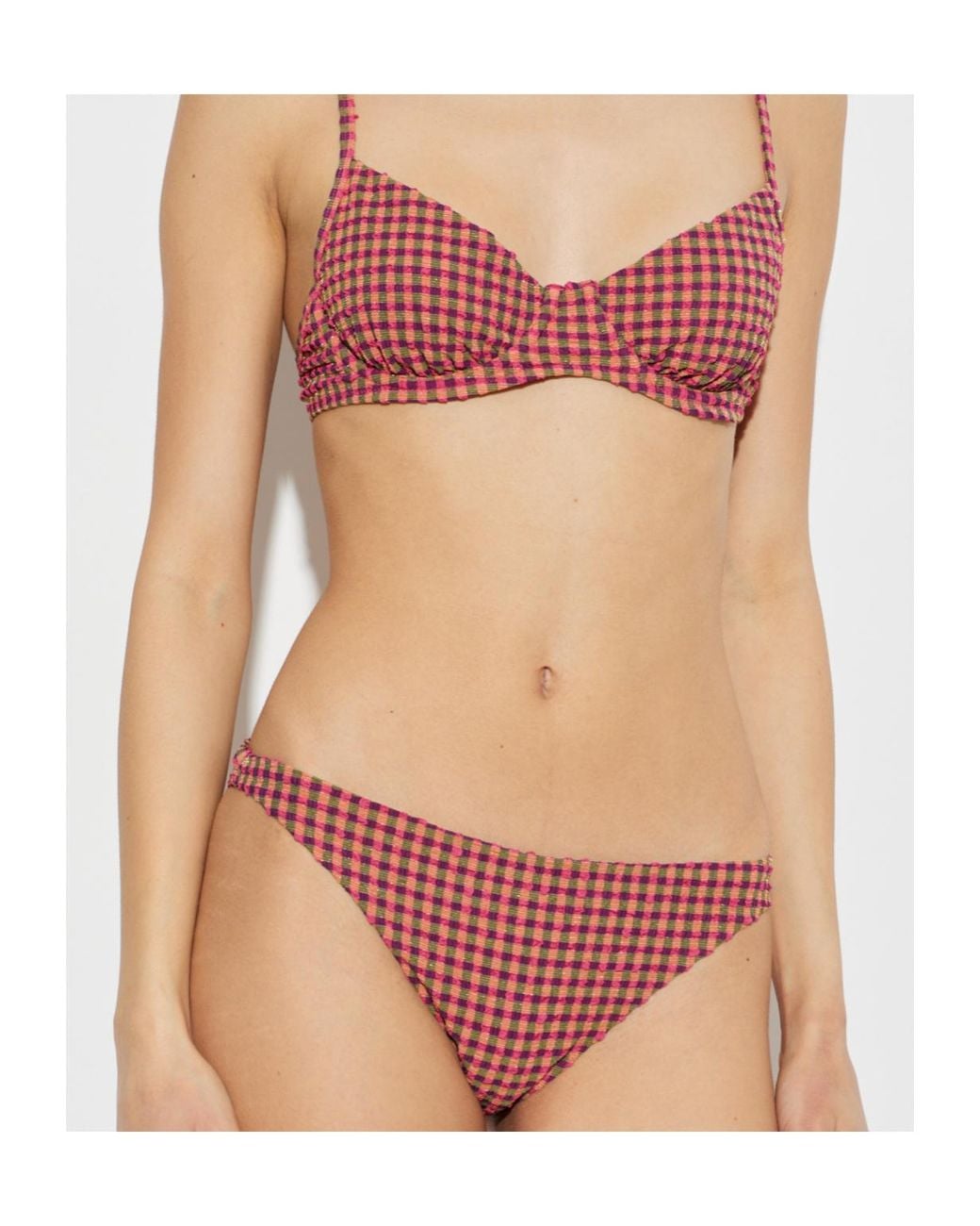 The Upside Red Aliki Bikini Top Beachwear