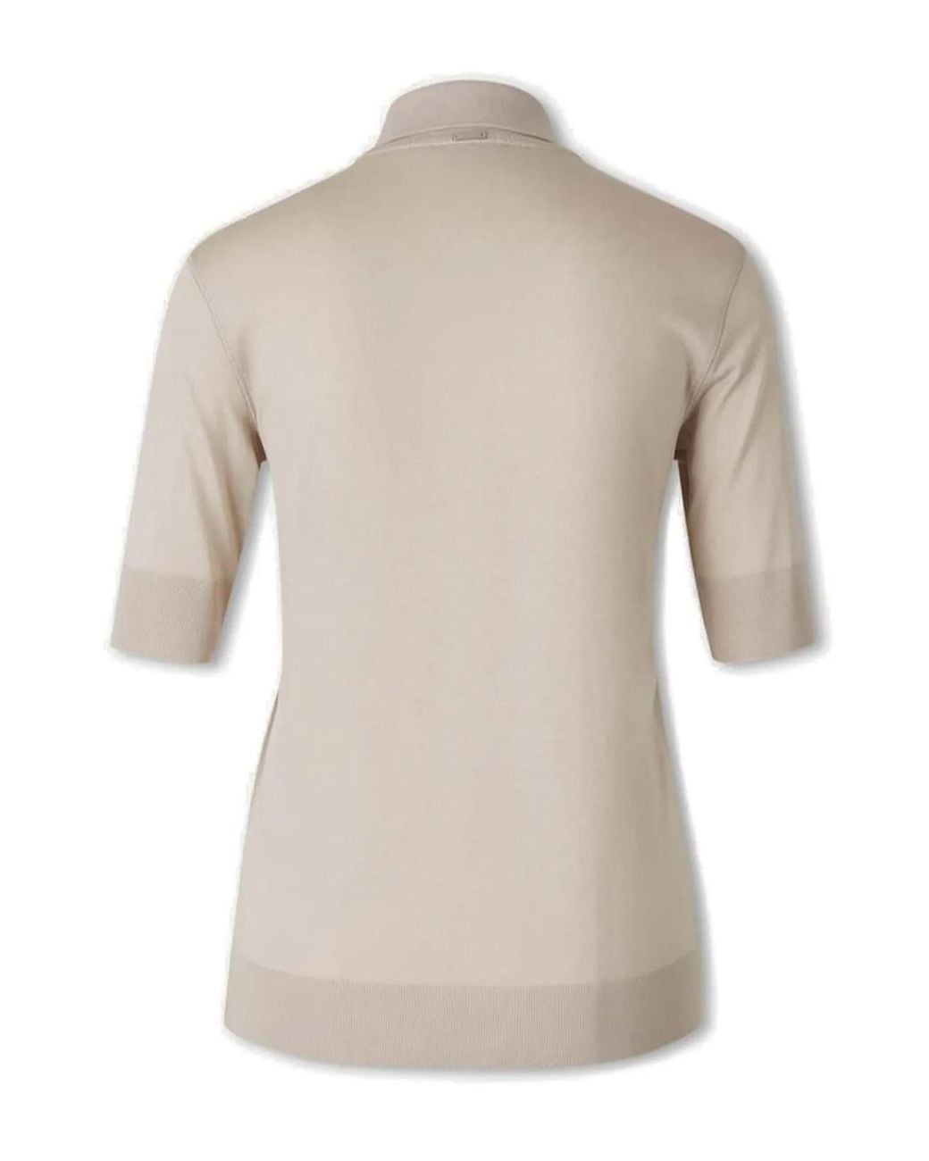 Herno Natural Short-Sleeved Polo Shirt