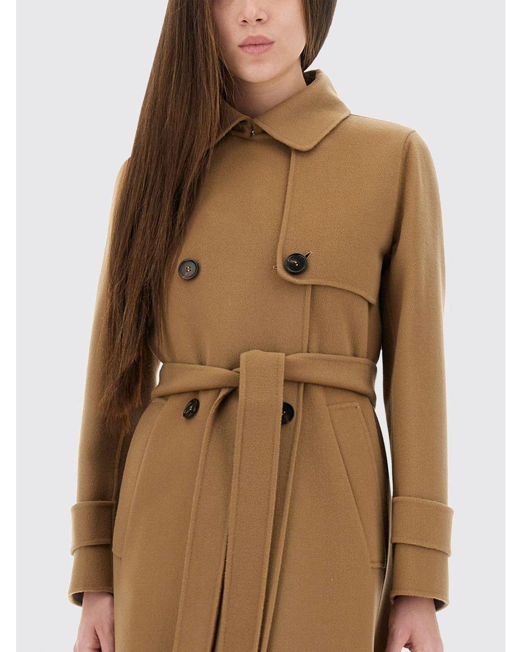 Max Mara Natural 'S Sem Double-Breasted Long Coat