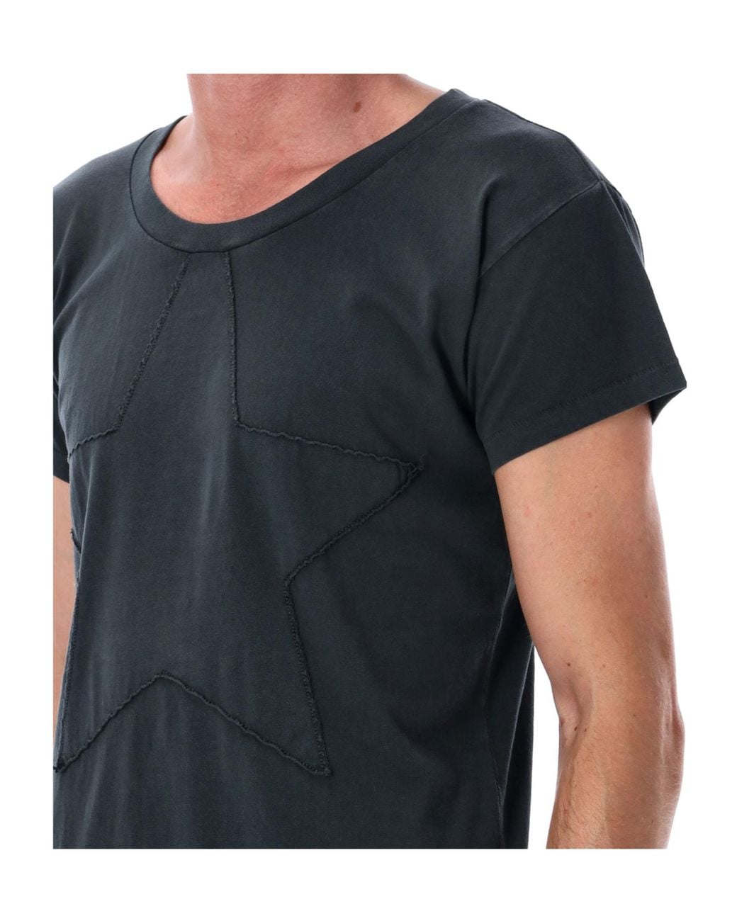 MM6 by Maison Margiela Black Star Crewneck T-Shirt for men