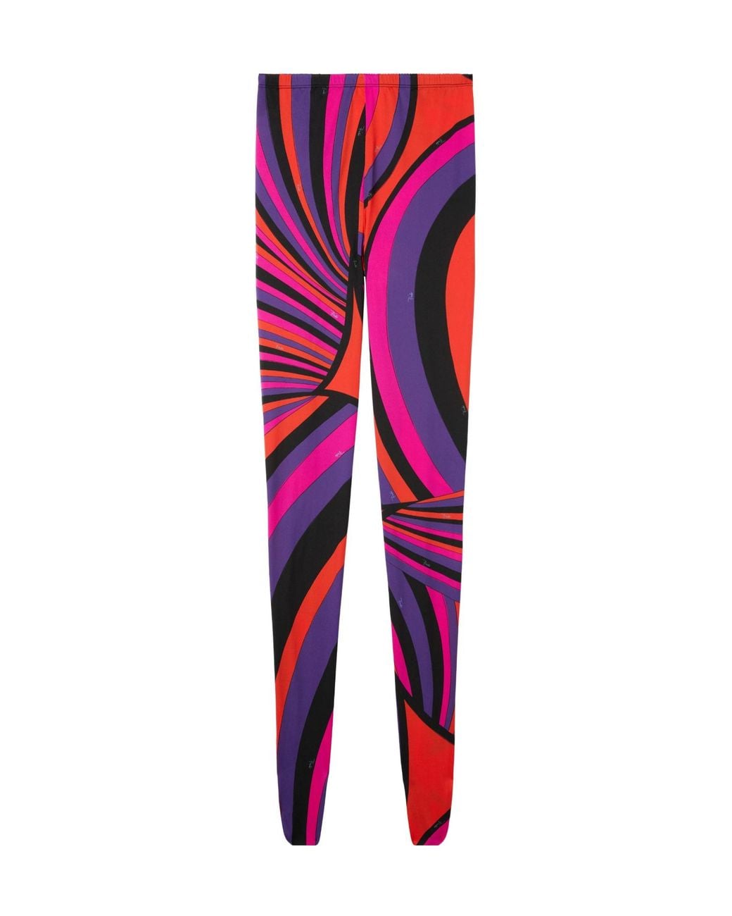 Emilio Pucci Red Iride Print Tights