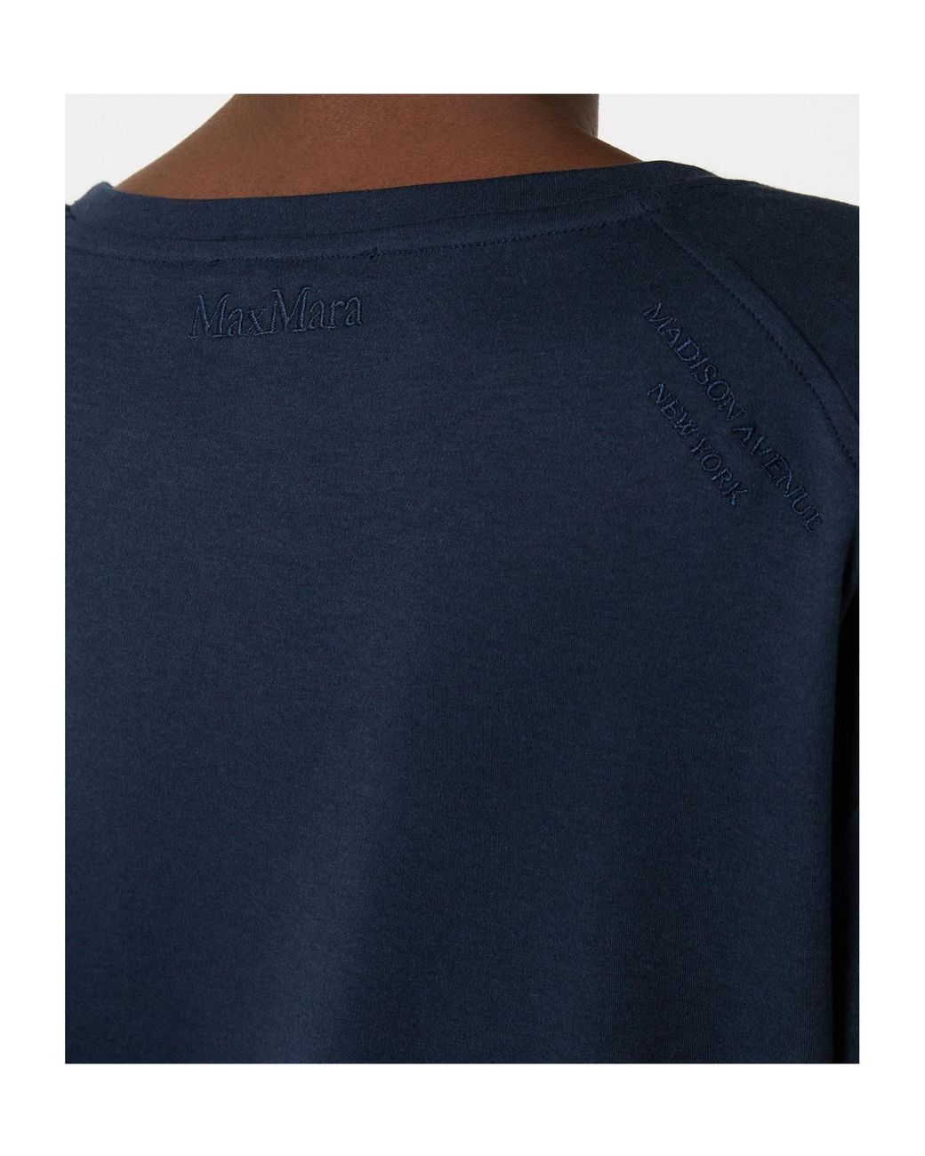 Max Mara Blue Smmsegale Crewneck Jersey T-Shirt