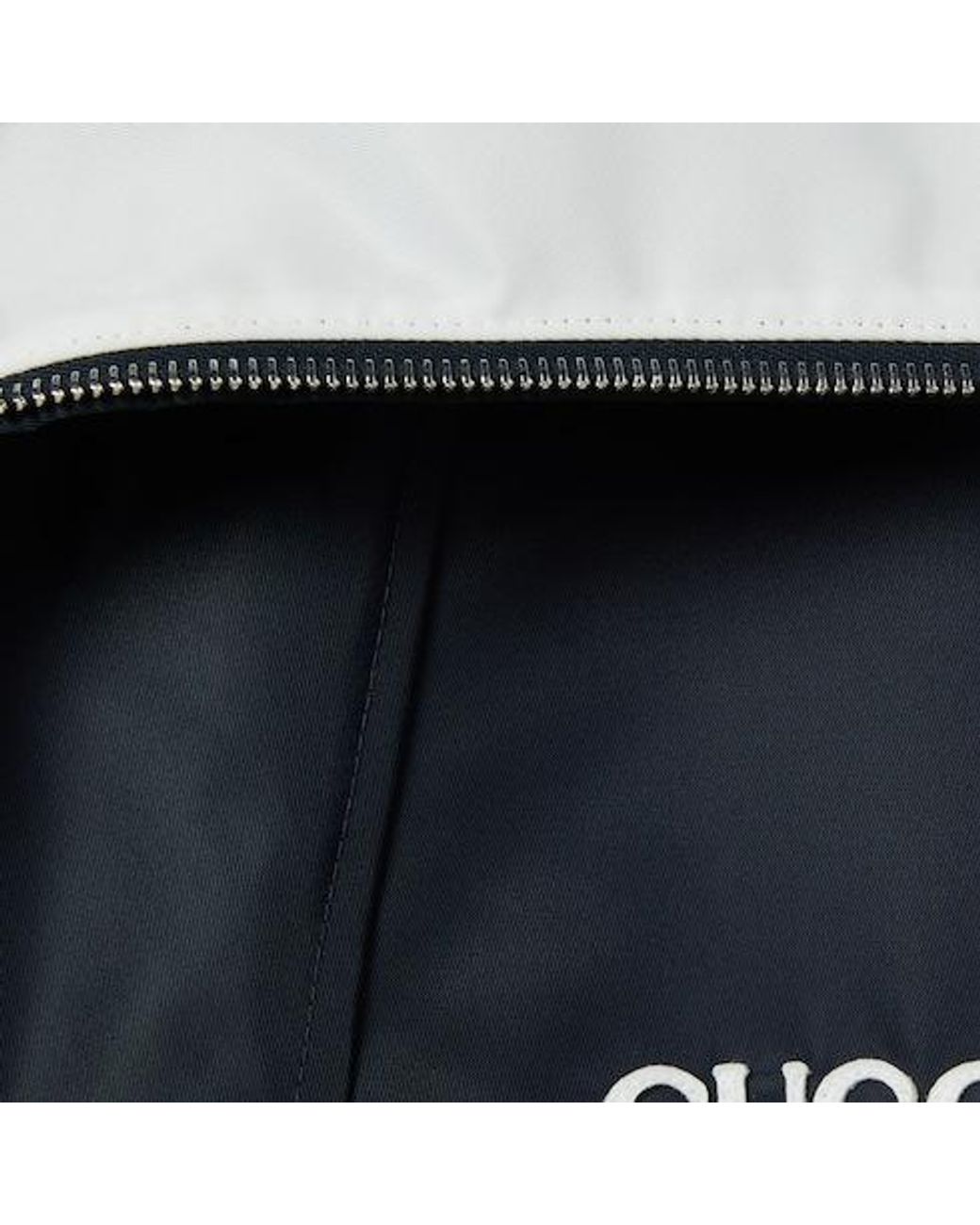 Gucci Blue Nylon Twill Jacket With Patch for men