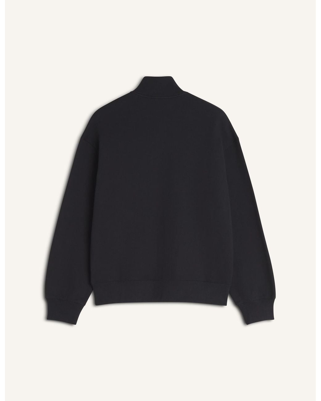 Maison Kitsuné Black Fox Head Zip-Up Sweatshirt for men