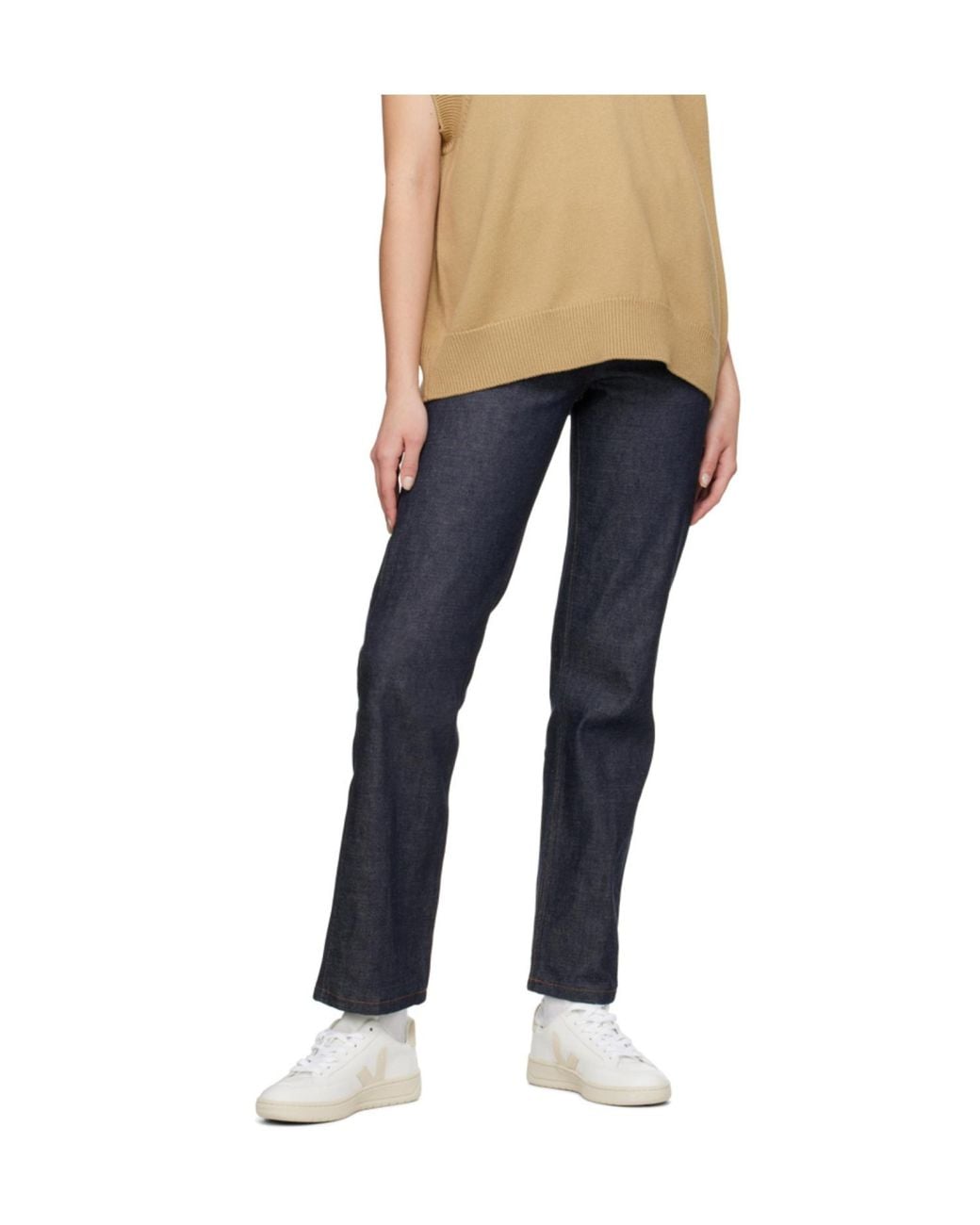 Veja White V-12 Lace-Up Sneakers