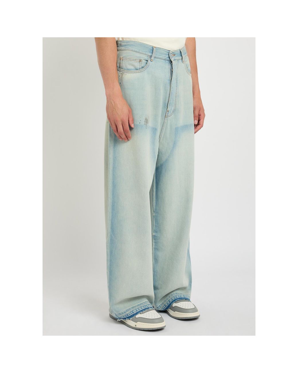 Amiri Blue Wide-Leg Jeans for men