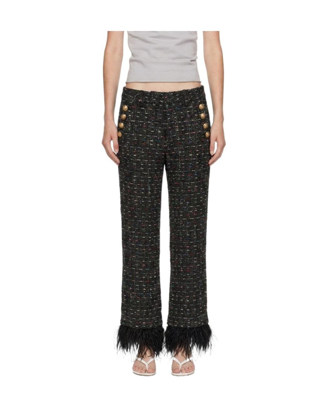 Marissa Chiara Black Sequined Trousers