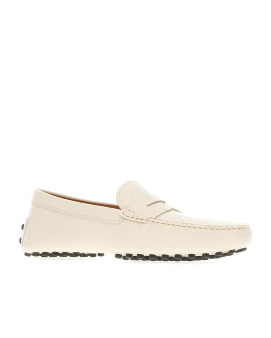 Tod's Natural Logo Embossed Penny Loafers for men