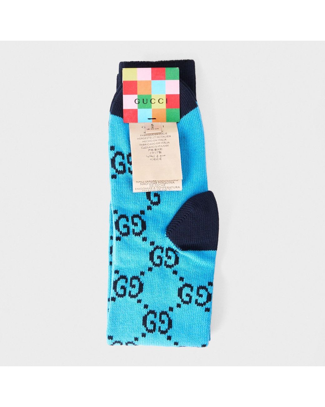 Gucci Blue Logo Socks