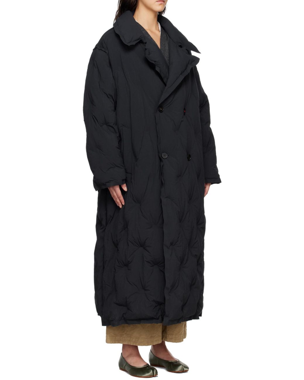 Maison Margiela Black Oversized Padded Coat