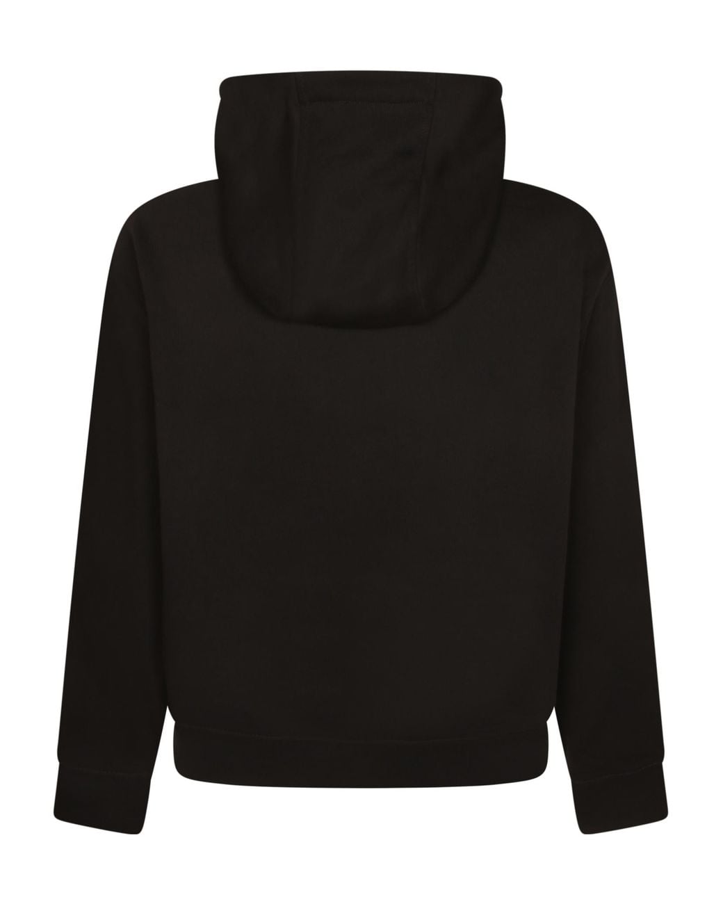 Emporio Armani Black Embroidered Logo Hoodie for men