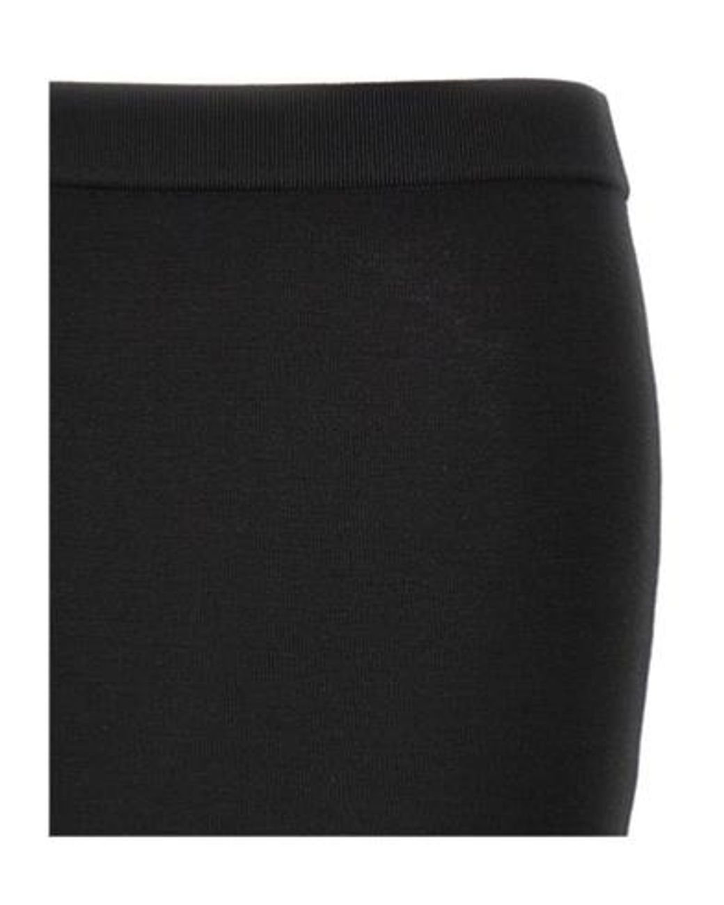 Saint Laurent Black High Waist Pencil Skirt