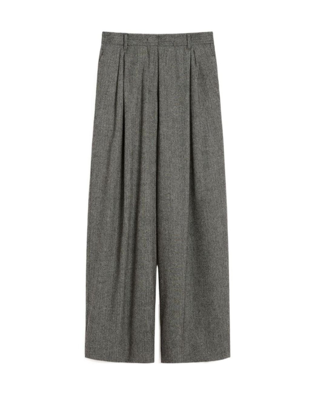 Max Mara Gray 'S Bello Pleat Detailed Tapered Pants