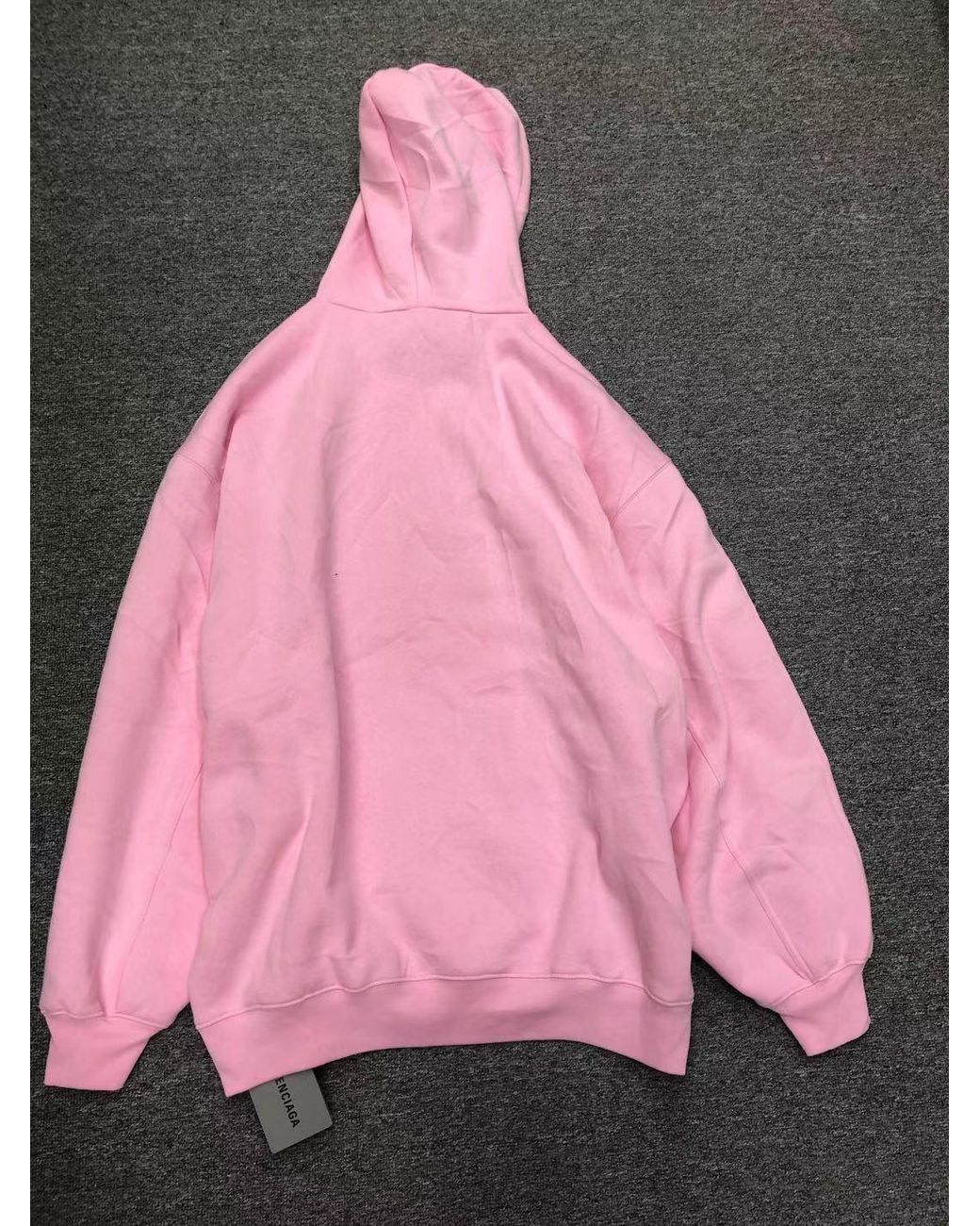 Balenciaga Pink Languages Print Hoodie
