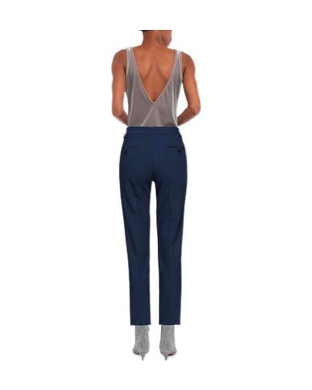 Weekend by Maxmara Blue Tight-Fitting Trousers