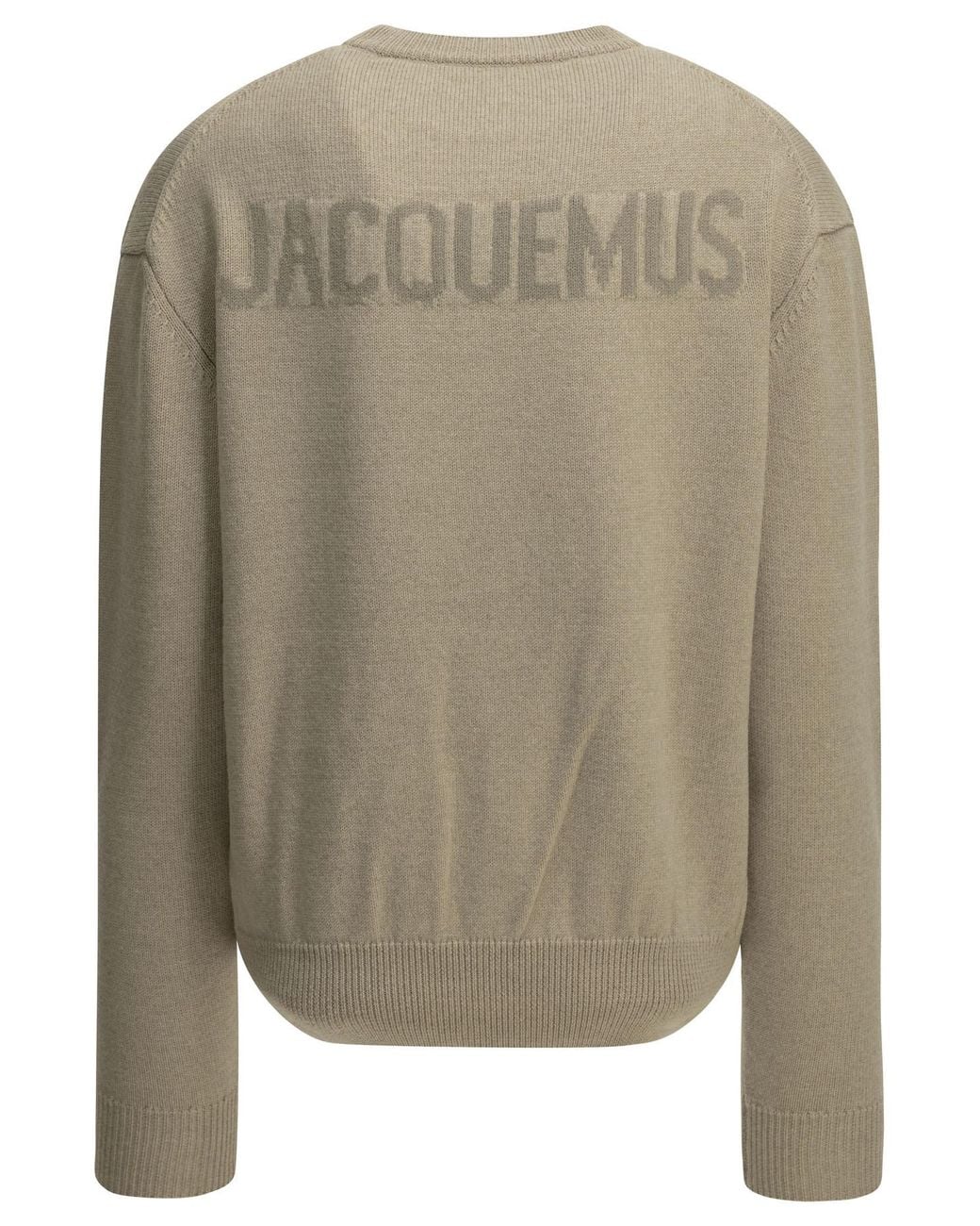 Jacquemus Natural La Maille Moulin Crewneck Knitted Jumper