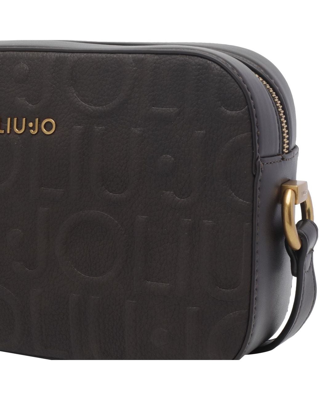 Liu Jo Black Logo Camera Shoulder Bag