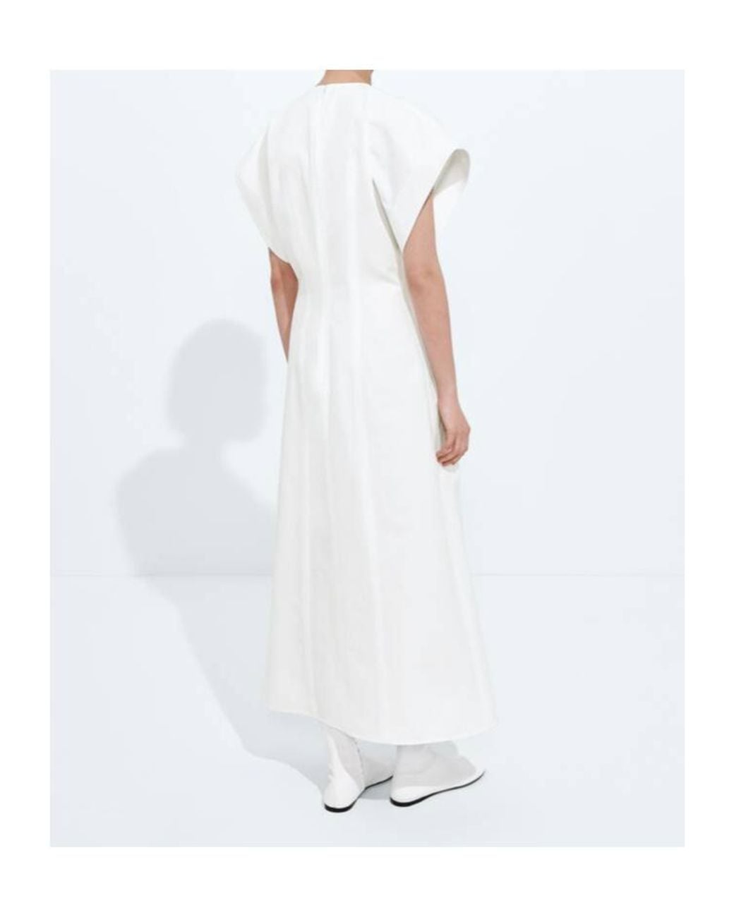 Bottega Veneta White Compact Cotton Dress