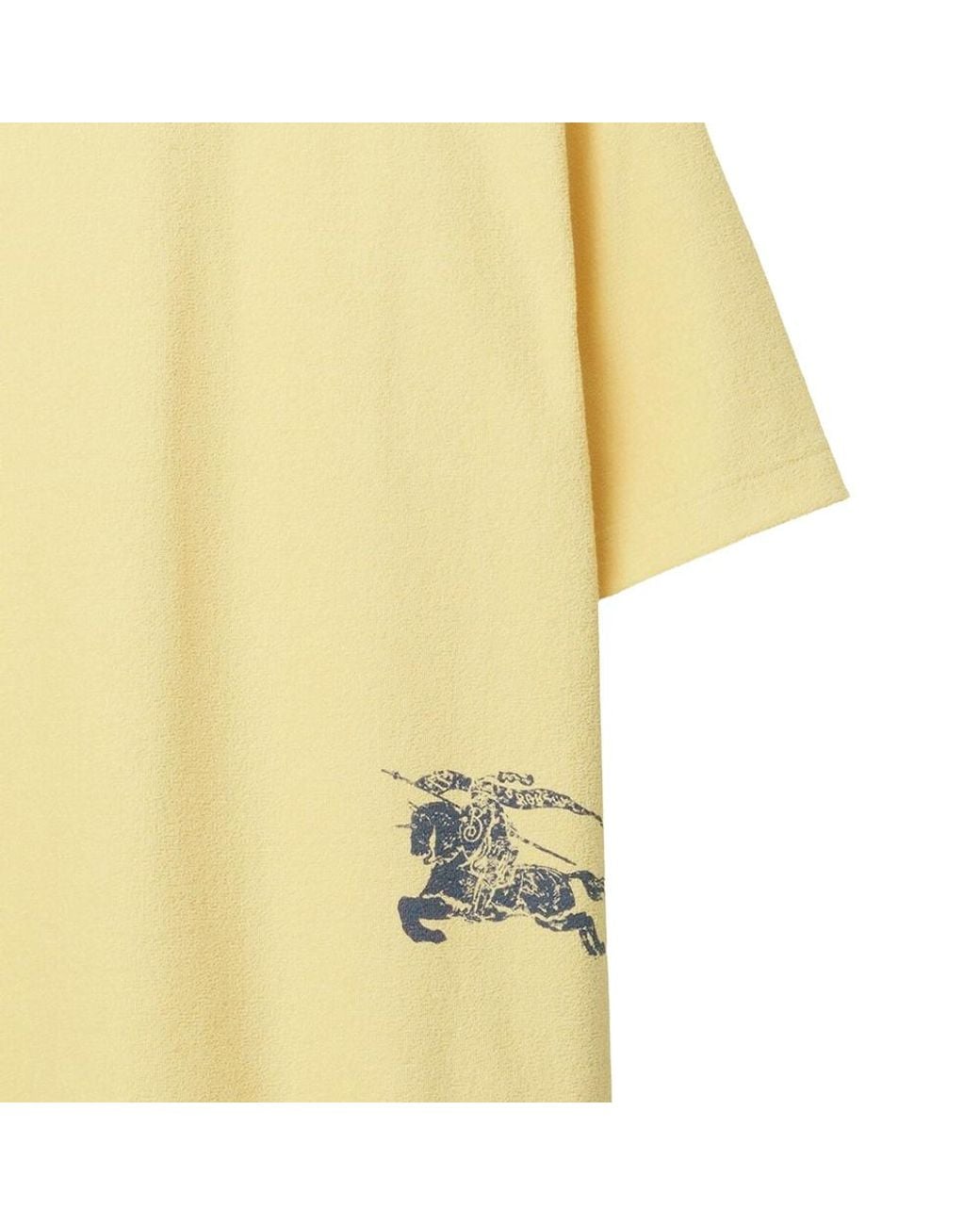 Burberry Yellow Ekd-Print Towelled T-Shirt