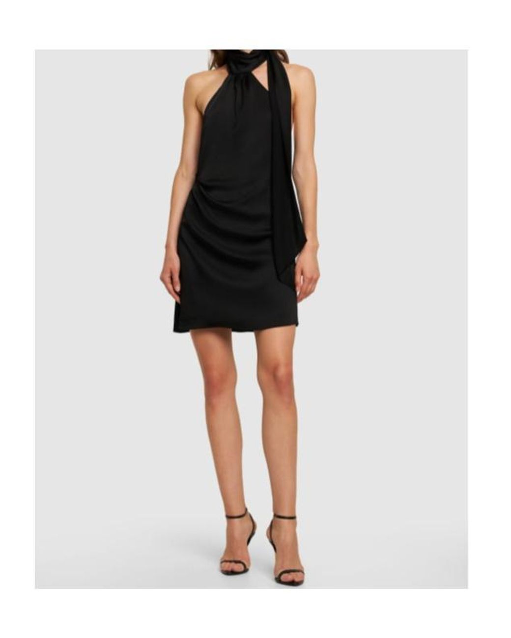 Jonathan Simkhai Black Draped Mini Dress