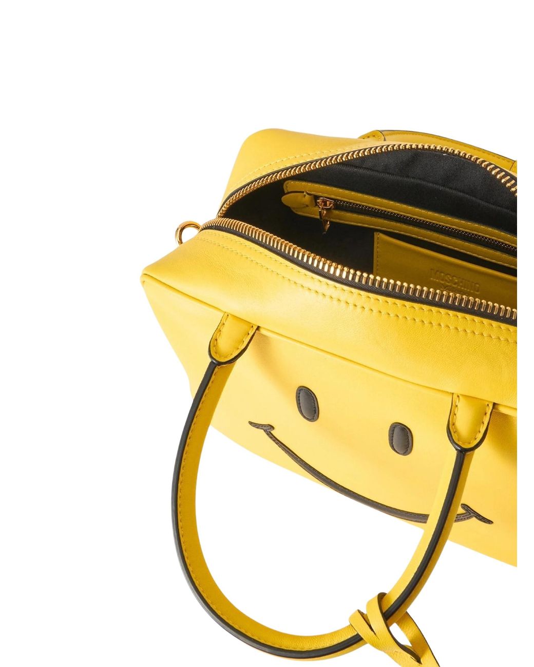Moschino Yellow Dual-Handle Shoulder Bag