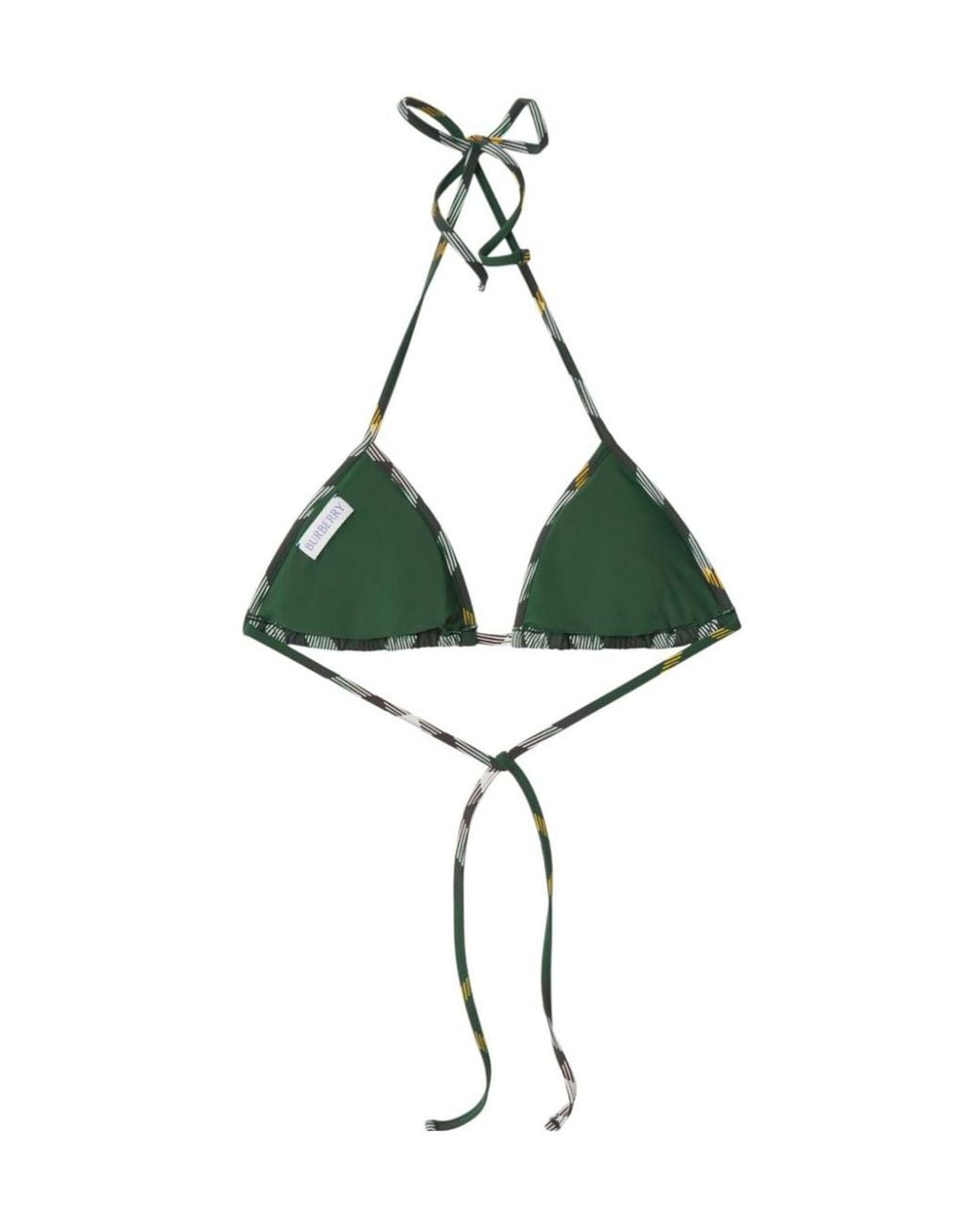 Burberry Multicolor Check Bikini Top