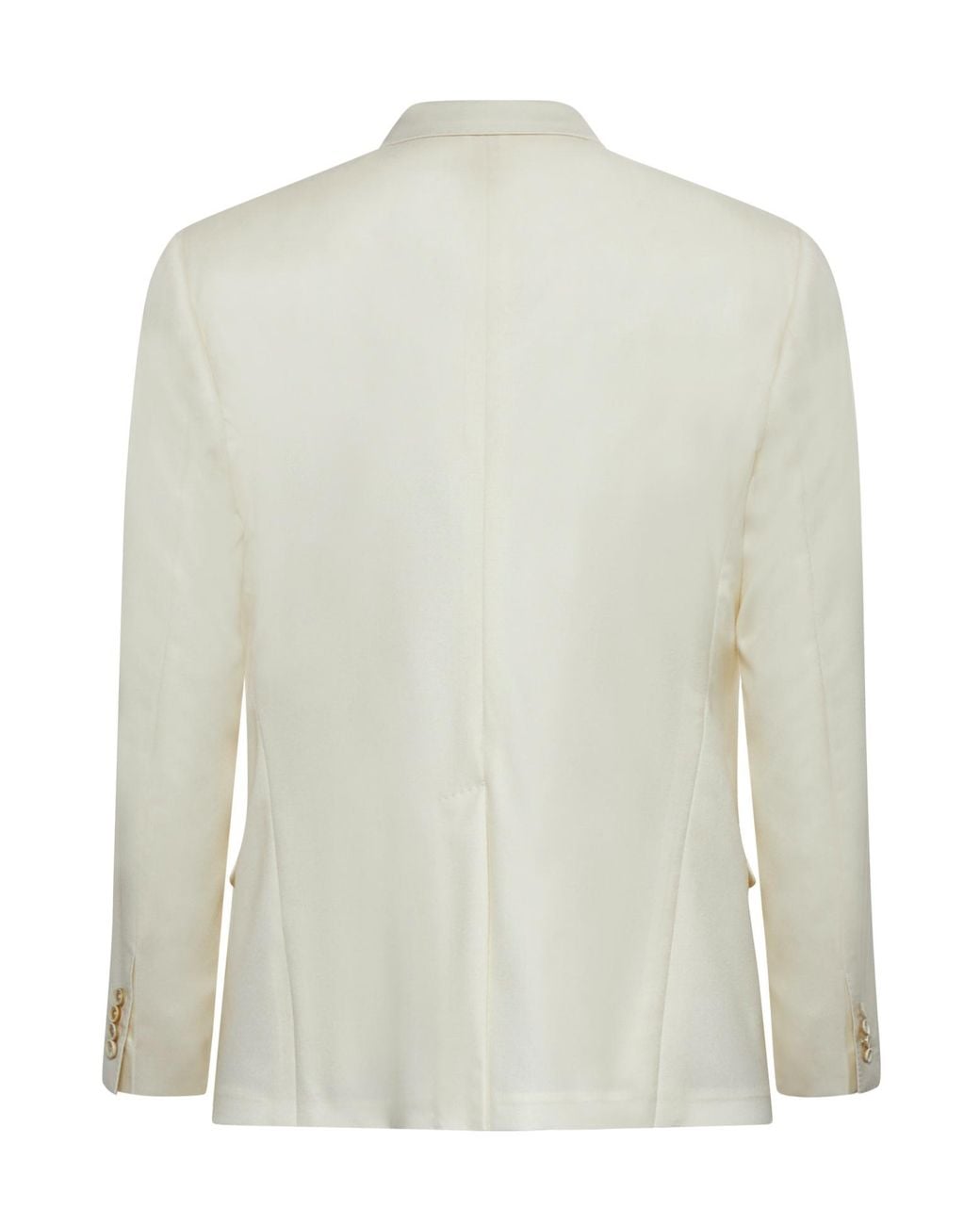 Dolce & Gabbana White Double-Breasted Tailored Blazer for men