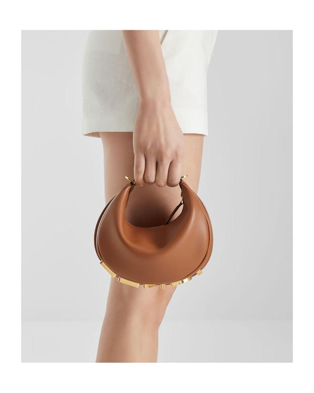 Fendi Brown Graphy Mini Tote Bag
