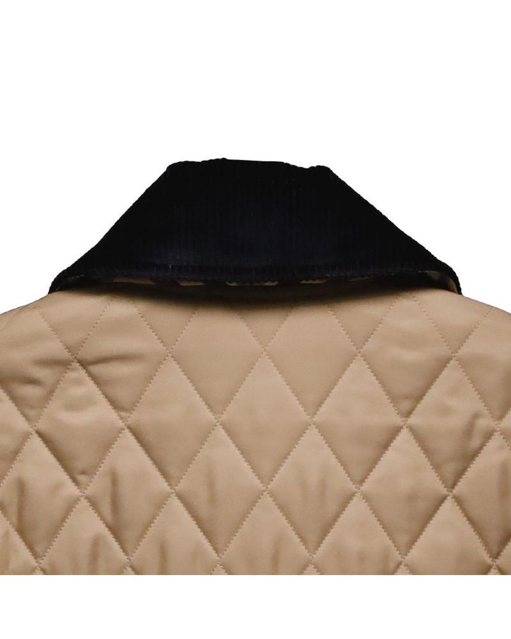 Burberry Natural Long Sleeved Quilted Jacket