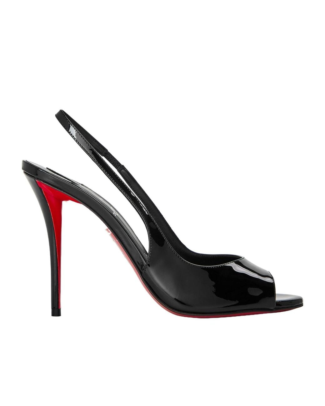 Christian Louboutin Black Platform Slingback Pumps
