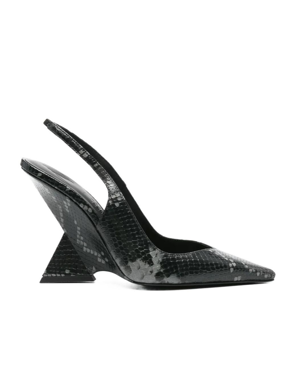 The Attico Black 105Mm Cheope Pumps