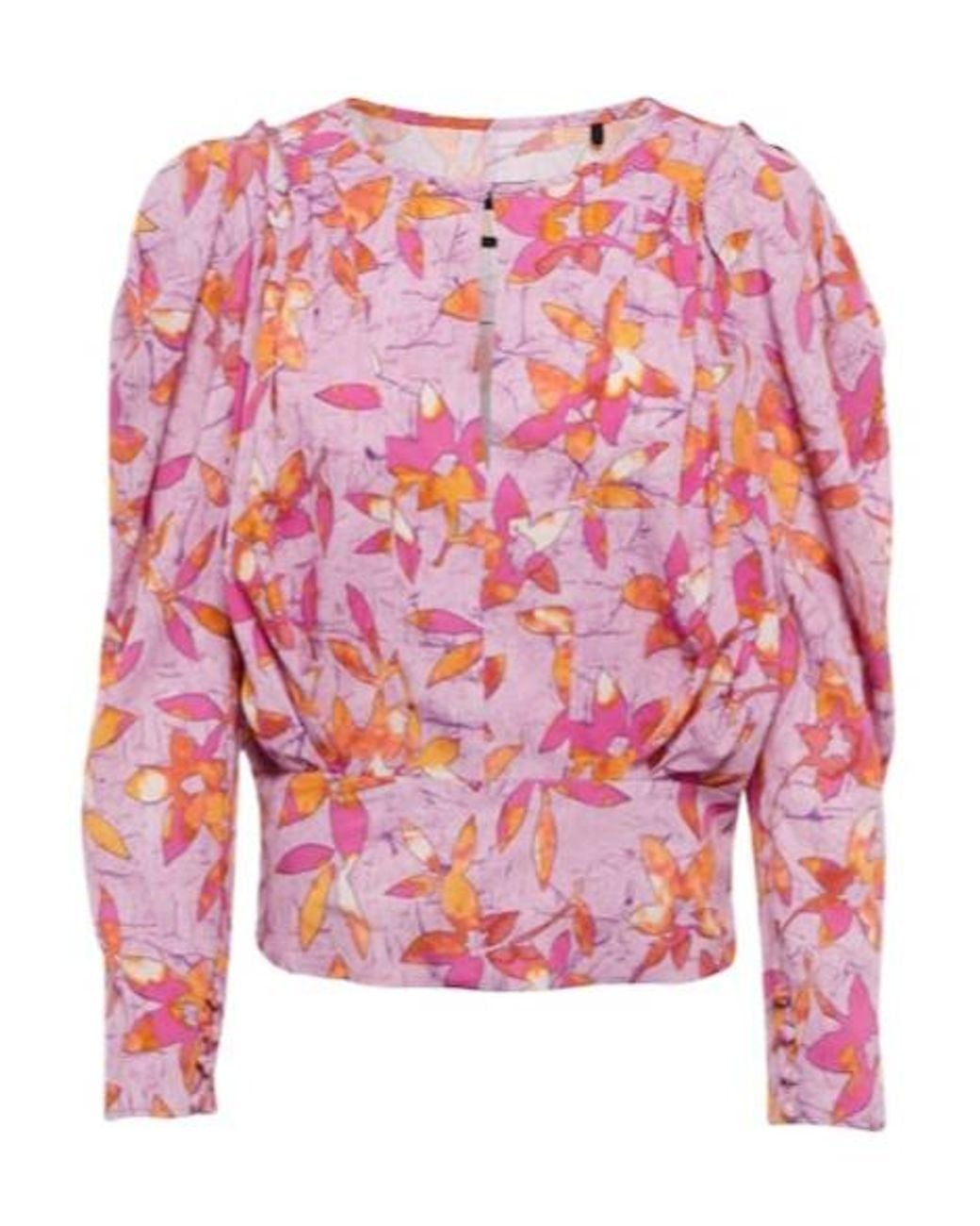 Isabel Marant Pink Zargae Floral Blouse