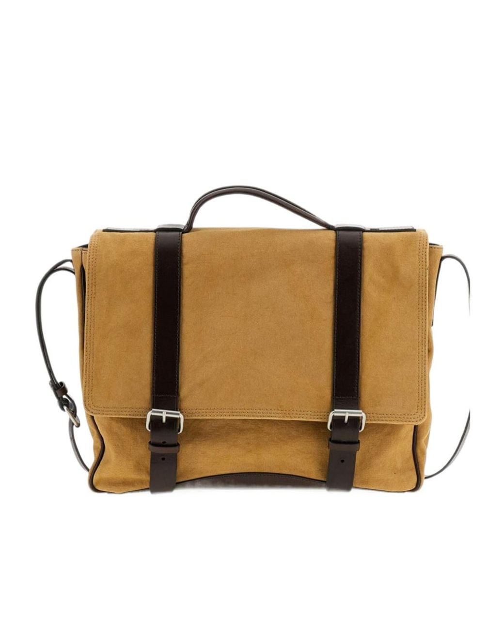Dries Van Noten Brown Logo Shoulder Bag for men