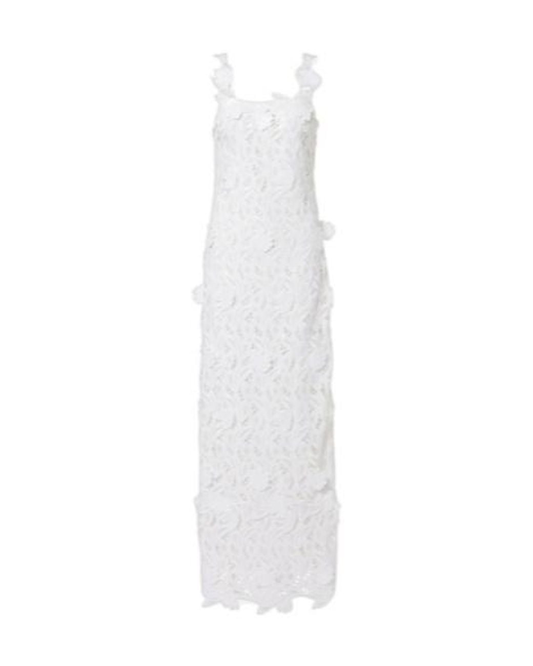 Jonathan Simkhai White Marenna Broderie Anglaise Sequined Gown