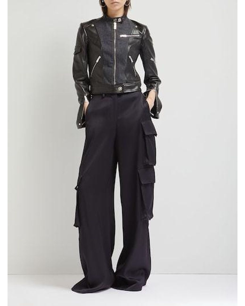 Versace Black Work Casual Pants