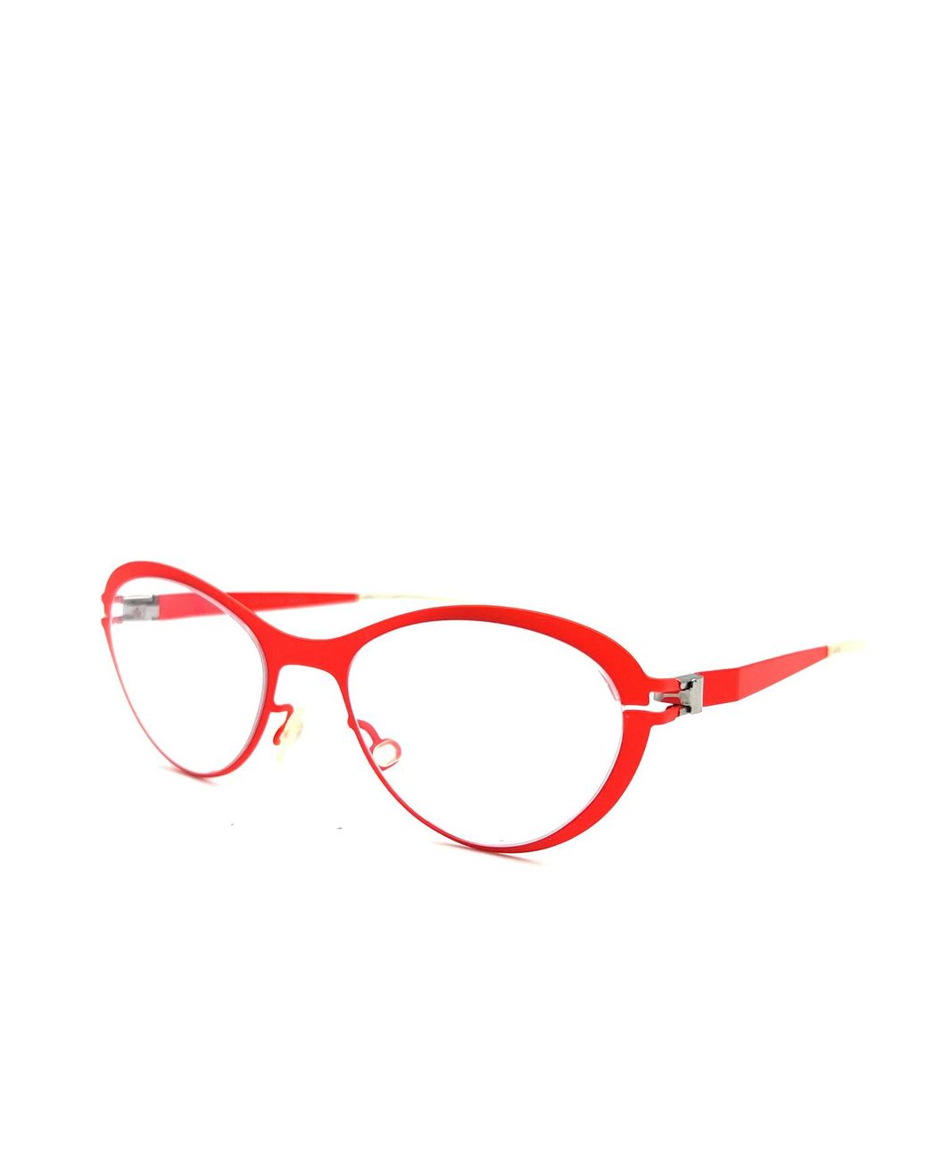 Mykita Red Kiwi Cat-Eye Glasses