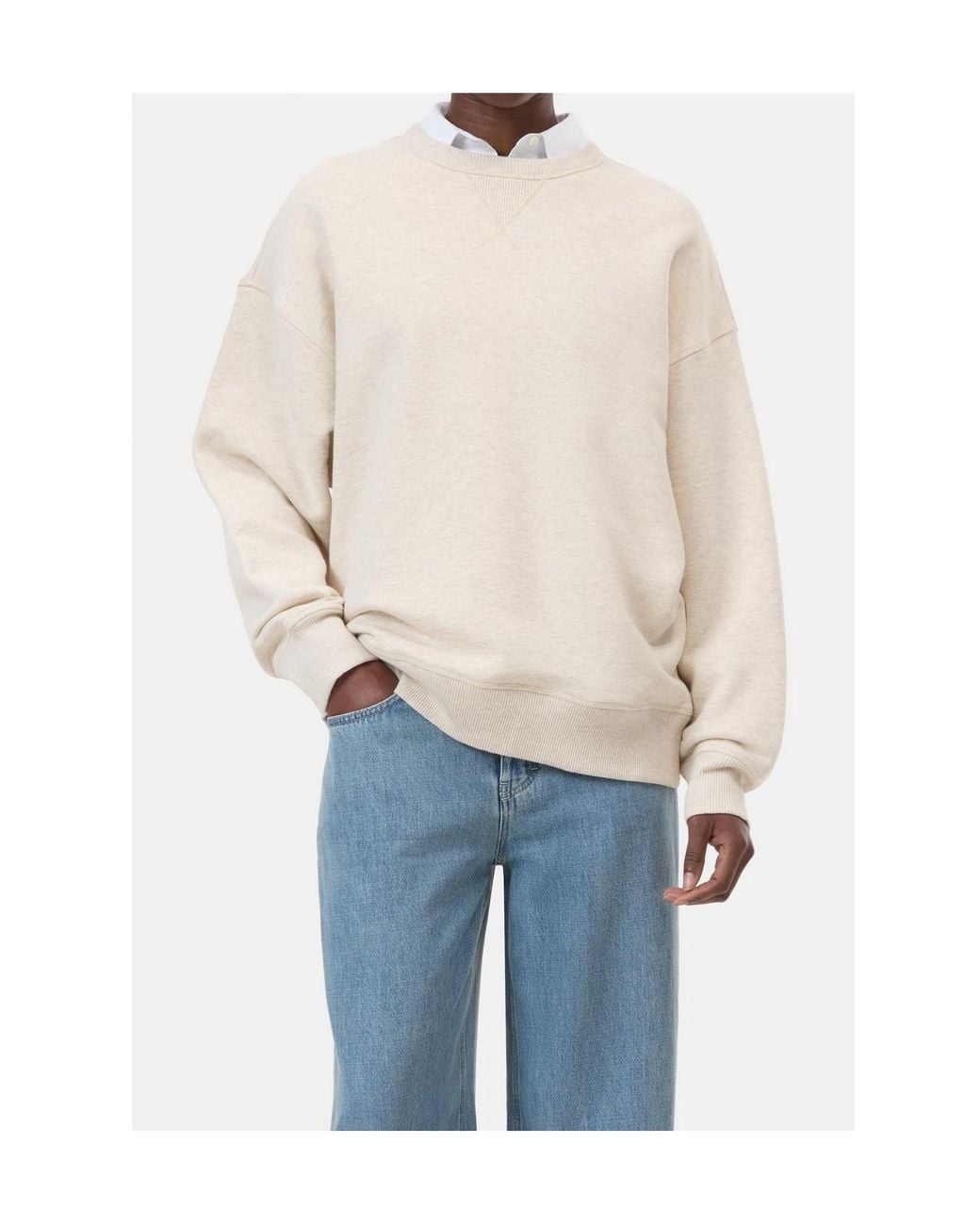 Closed Natural V-Neck Sweatshirt