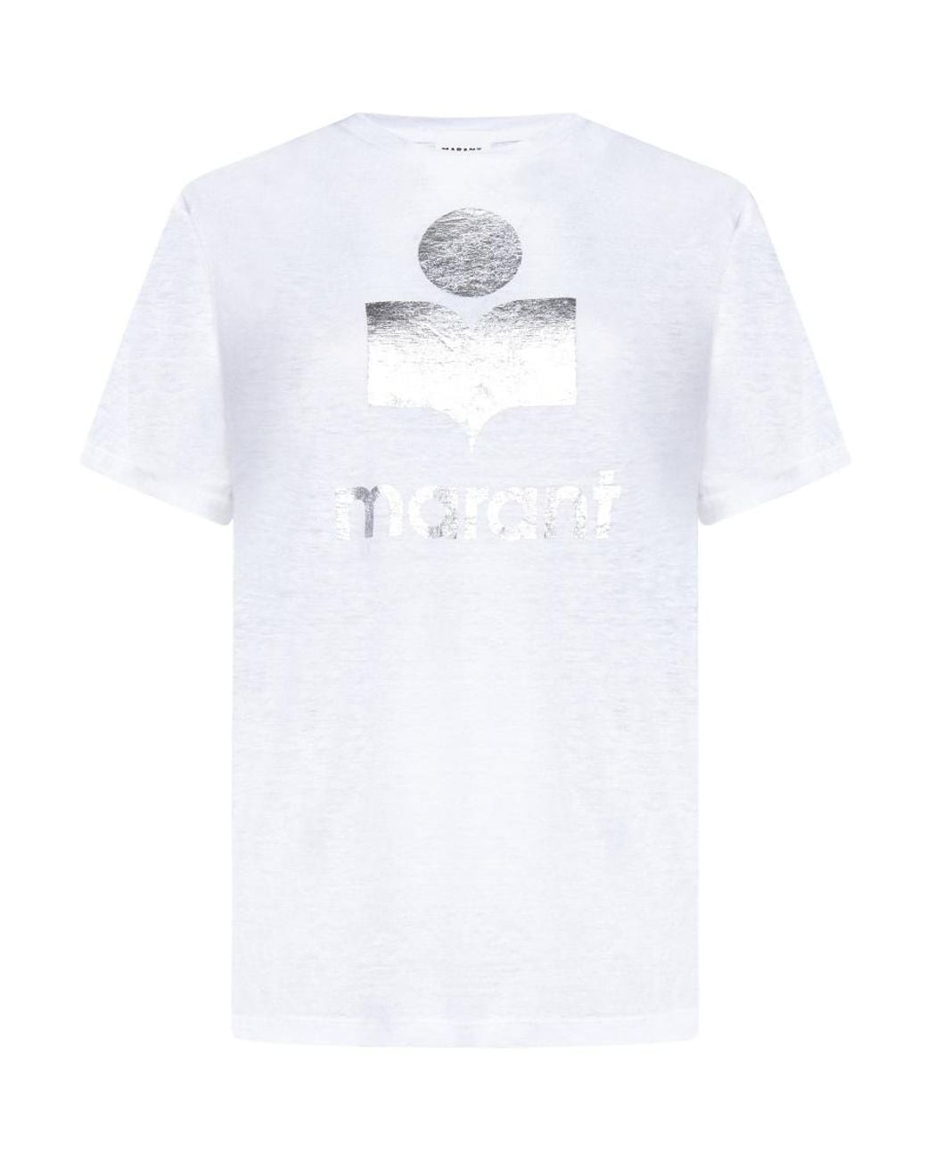 Isabel Marant White Isabel Marant Zewel Logo Print T-Shirt