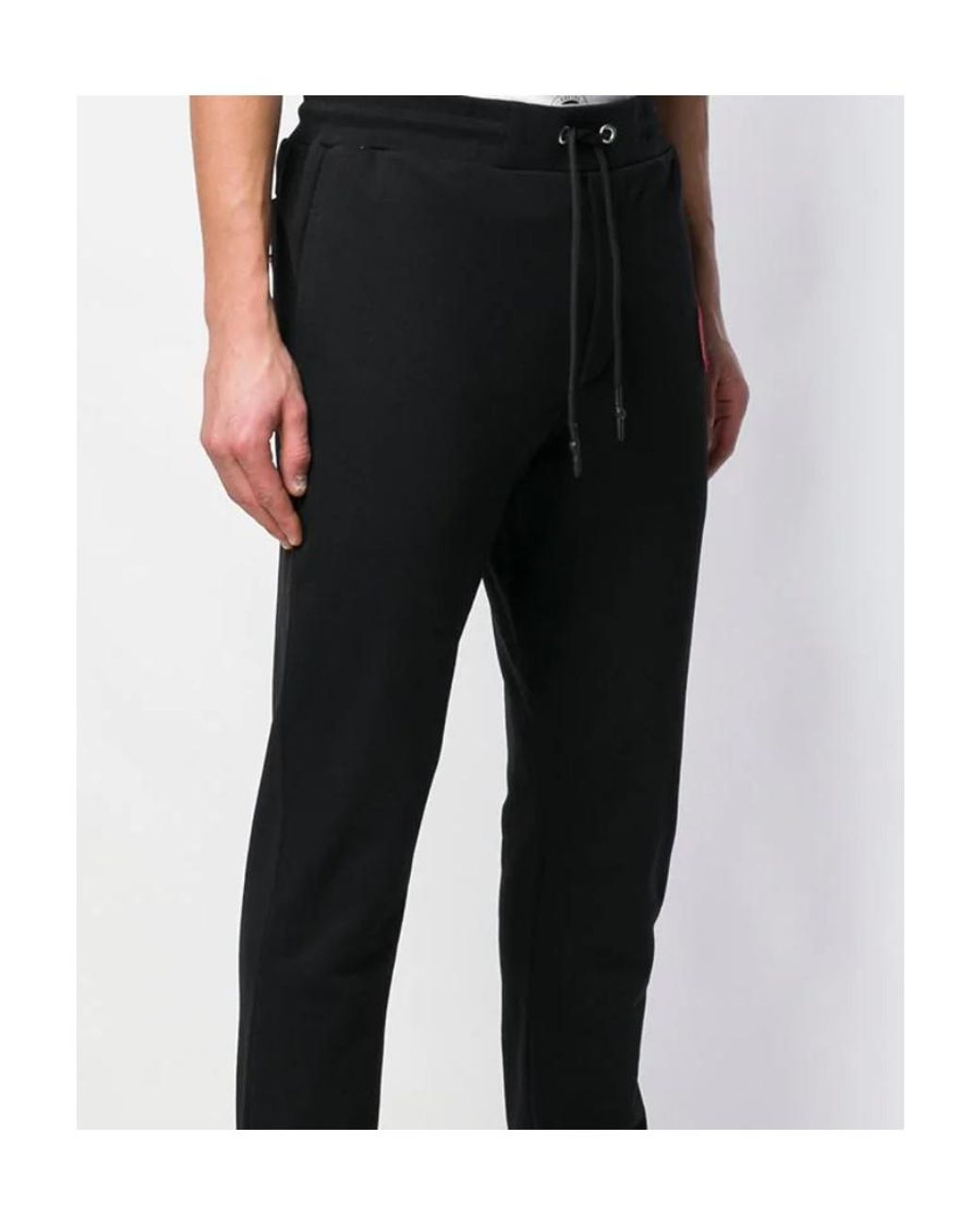 McQ Alexander McQueen Black Embroidered Patch Sweatpants for men