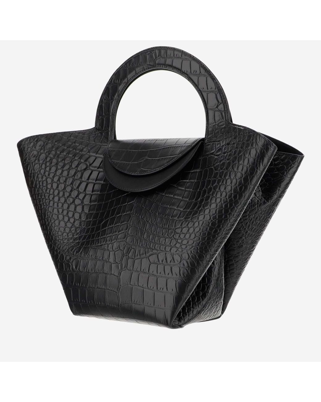 Bottega Veneta Black Doll Top-Handle Tote Bag