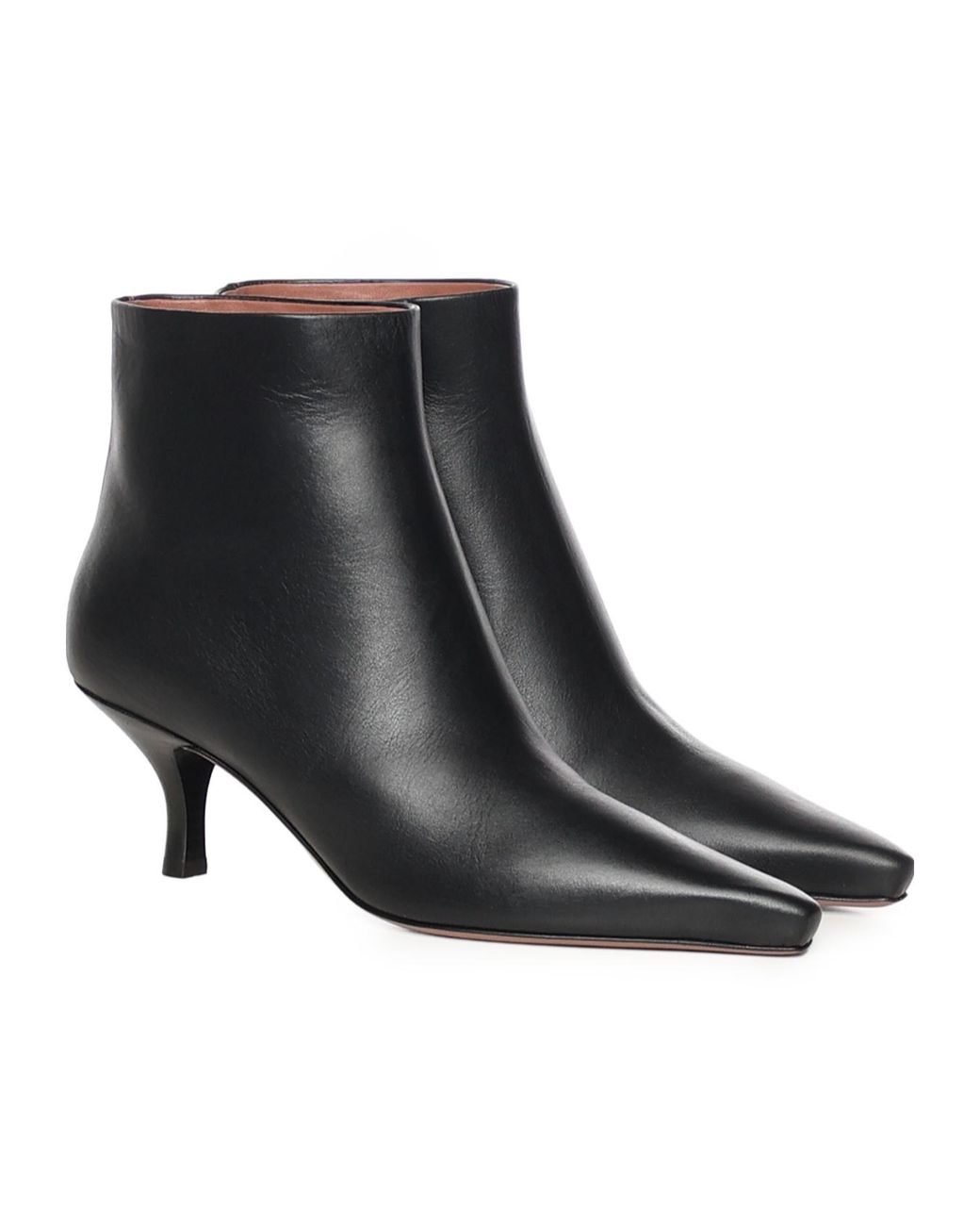 Paris Texas Black Rose Ankle Boots