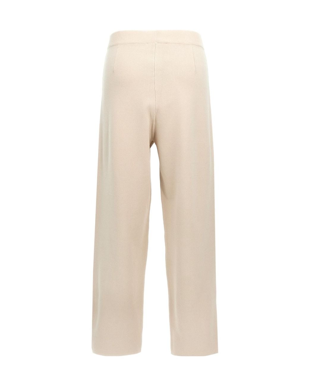 Max Mara Natural Elastic Waist Casual Pants