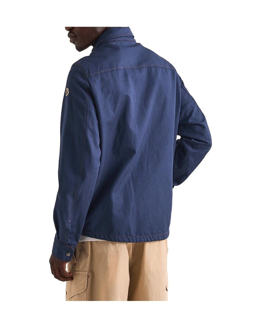 Moncler Blue Layer Designed Overshirt for men