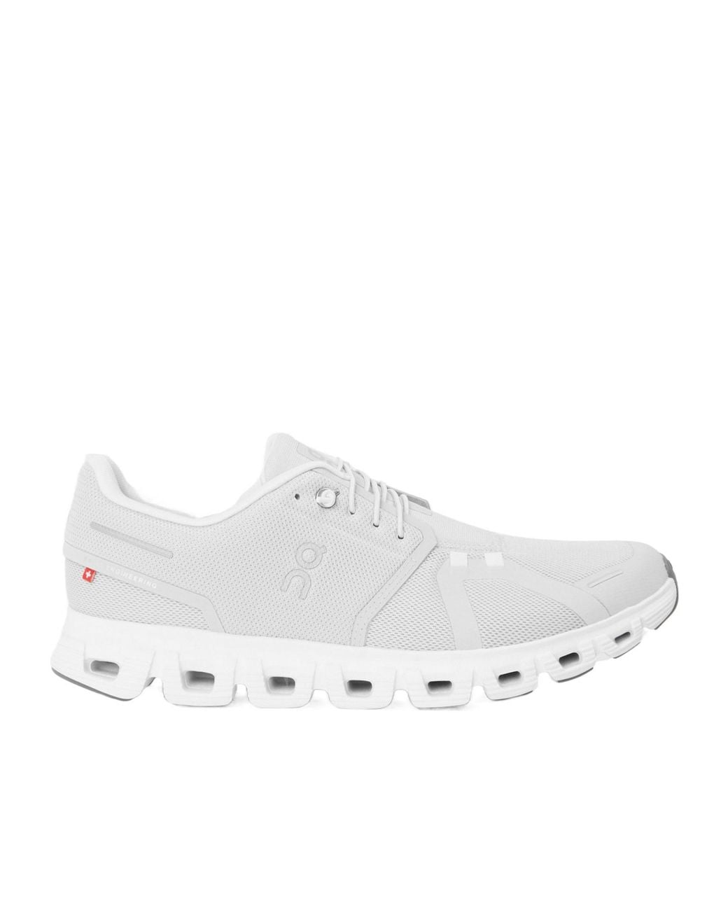 On Shoes White Mesh Lace-Up Sneakers for men