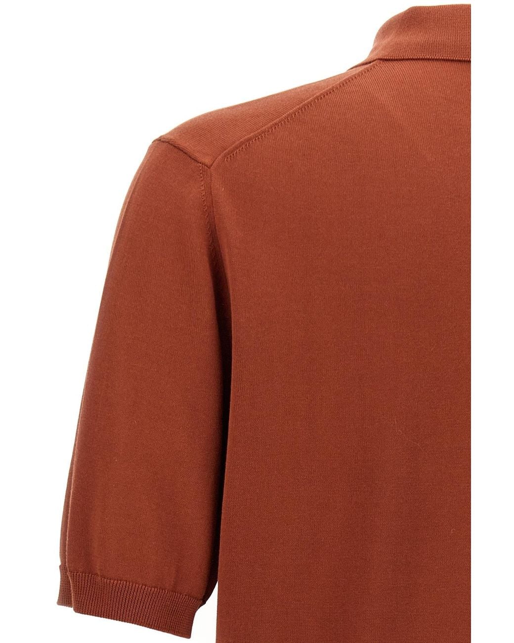 Zanone Brown Classic Polo Shirt for men