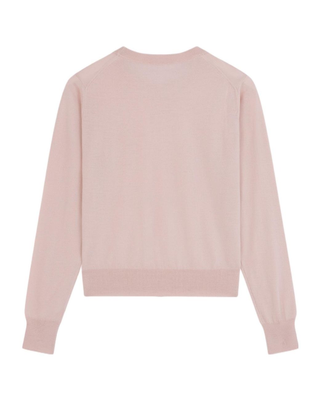 Maison Kitsuné Pink Baby Fox Patch Sweater