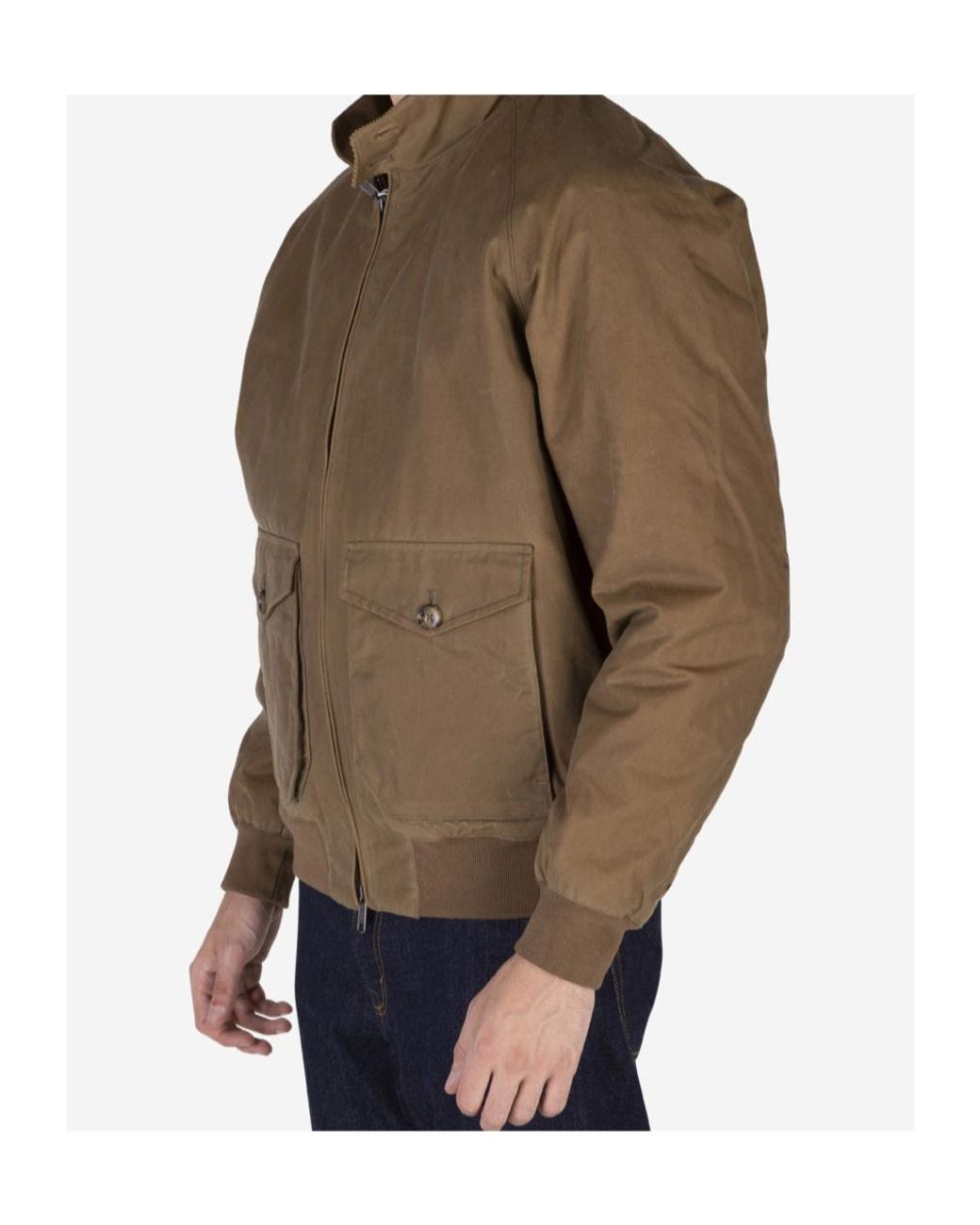 Baracuta Brown Long-Sleeved Jacket for men