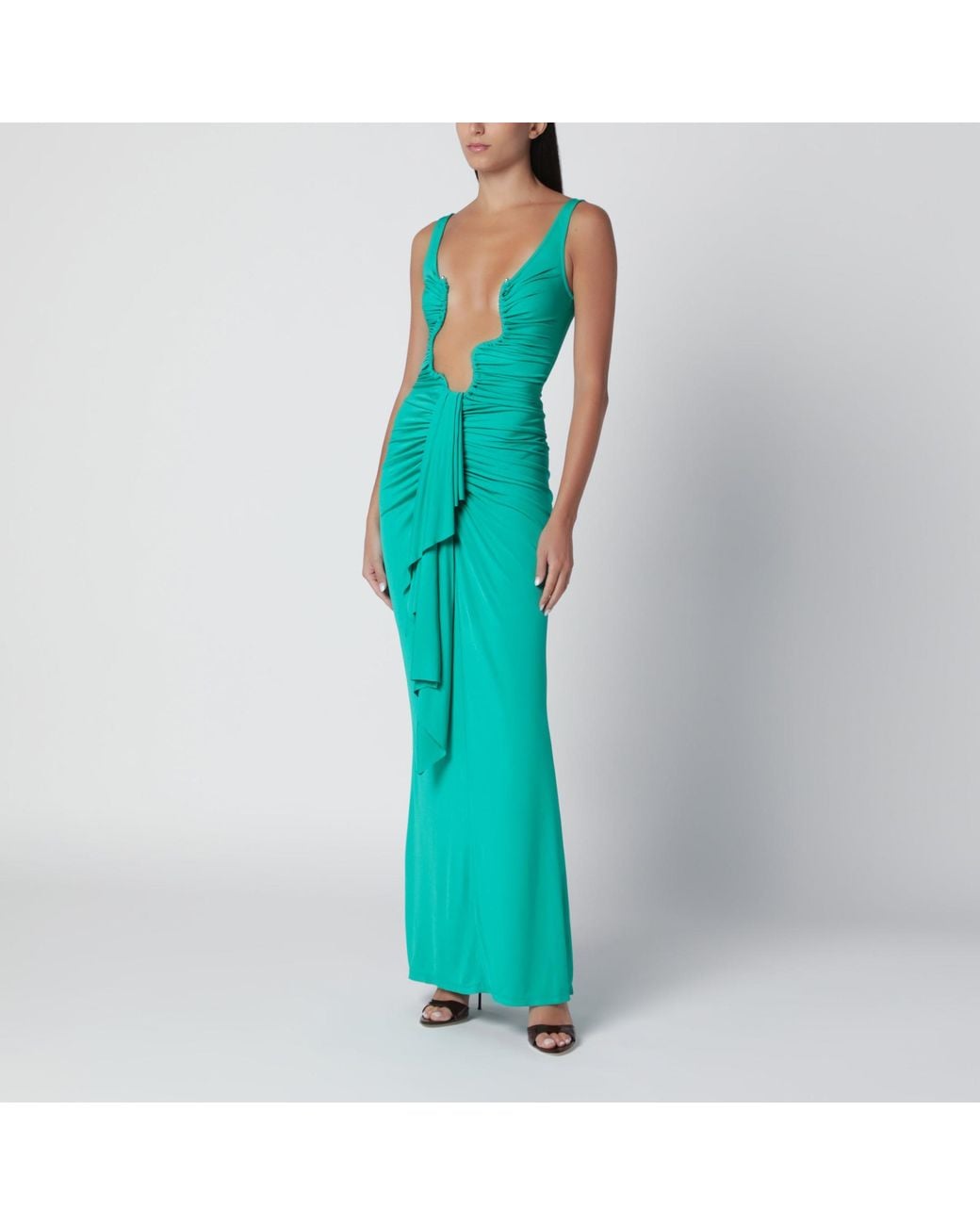 Christopher Esber Blue Sleeveless Dress
