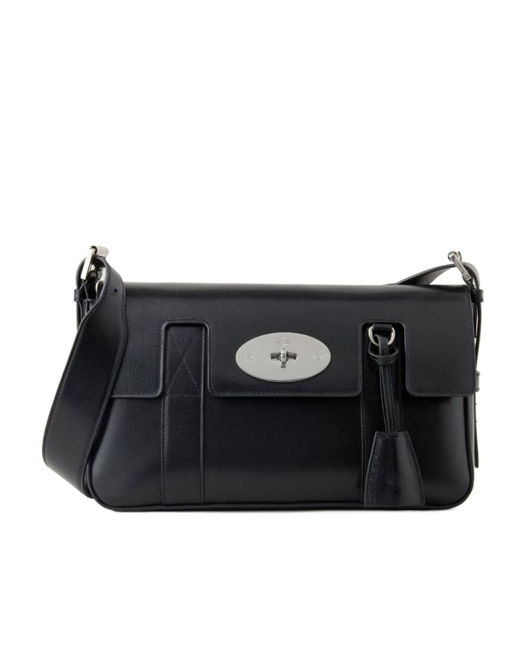 Mulberry Black East West Bayswater Medium Shoulder Bag